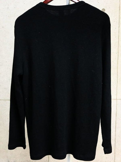 CHROME HEARTS YNOT CH Thermal Long Sleeve T-Shirt Black Size XL