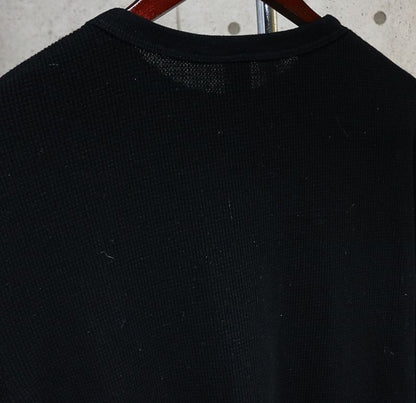 CHROME HEARTS YNOT CH Thermal Long Sleeve T-Shirt Black Size XL