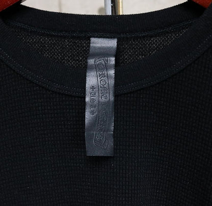 CHROME HEARTS YNOT CH Thermal Long Sleeve T-Shirt Black Size XL