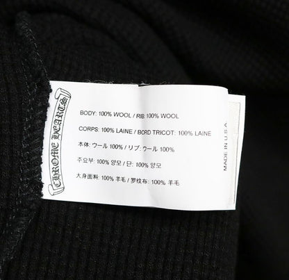 CHROME HEARTS YNOT CH Thermal Long Sleeve T-Shirt Black Size XL