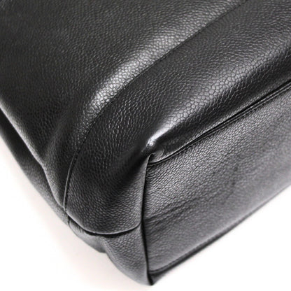 CHANEL Black Caviar Large Coco Mark Tote Bag Size ONE SIZE