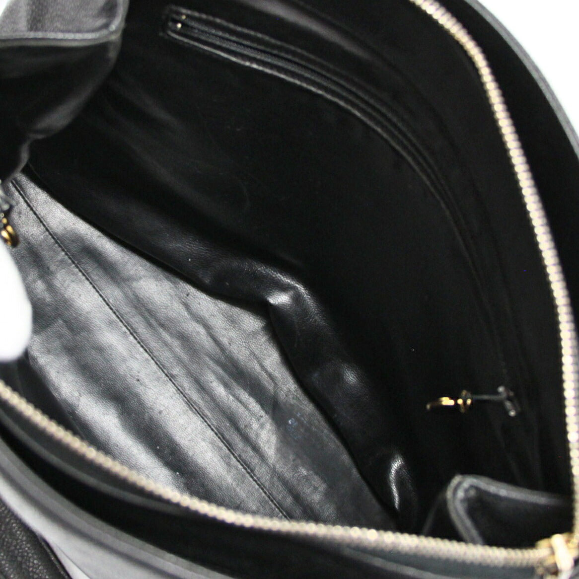 CHANEL Black Caviar Large Coco Mark Tote Bag Size ONE SIZE