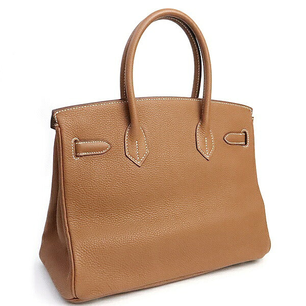 HERMES Birkin 30 Togo Leather Handbag Gold Size ONE SIZE