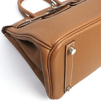 HERMES Birkin 30 Togo Leather Handbag Gold Size ONE SIZE