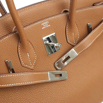HERMES Birkin 30 Togo Leather Handbag Gold Size ONE SIZE