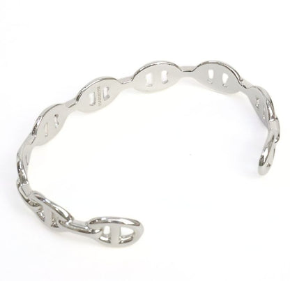 HERMES Chaine d'Ancre Enchainee Bangle Silver Size ONE SIZE