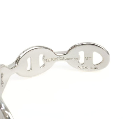 HERMES Chaine d'Ancre Enchainee Bangle Silver Size ONE SIZE