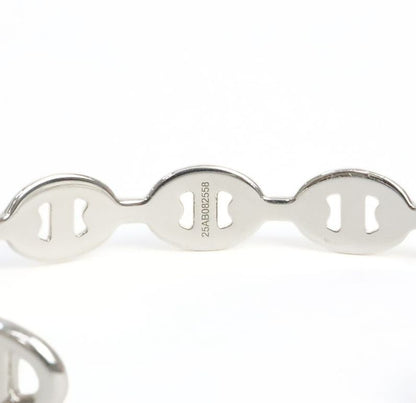 HERMES Chaine d'Ancre Enchainee Bangle Silver Size ONE SIZE