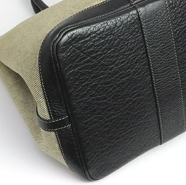 HERMES Garden Party PM Toile H Tote Bag Grey Size ONE SIZE