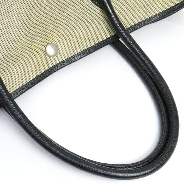 HERMES Garden Party PM Toile H Tote Bag Grey Size ONE SIZE