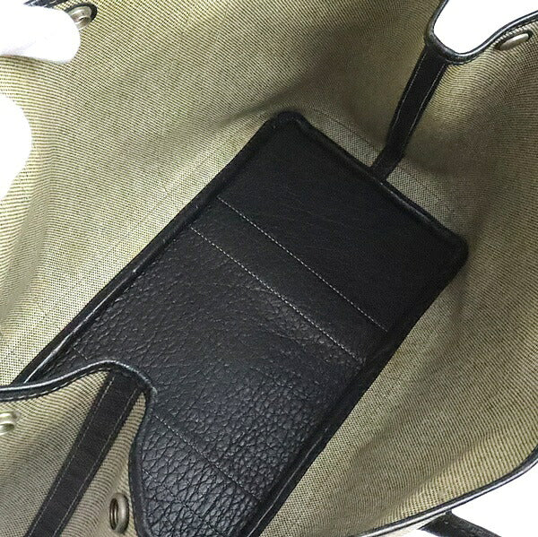 HERMES Garden Party PM Toile H Tote Bag Grey Size ONE SIZE