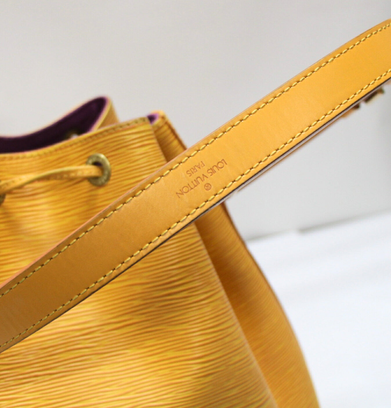 Louis Vuitton Petit Noe Epi Bag Yellow Size ONE SIZE