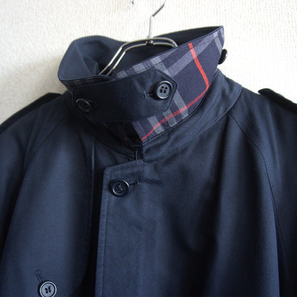 BURBERRYS 80S Short Trench Jacket Blue Size XL