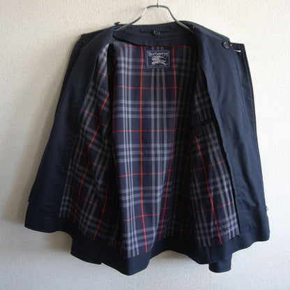 BURBERRYS 80S Short Trench Jacket Blue Size XL