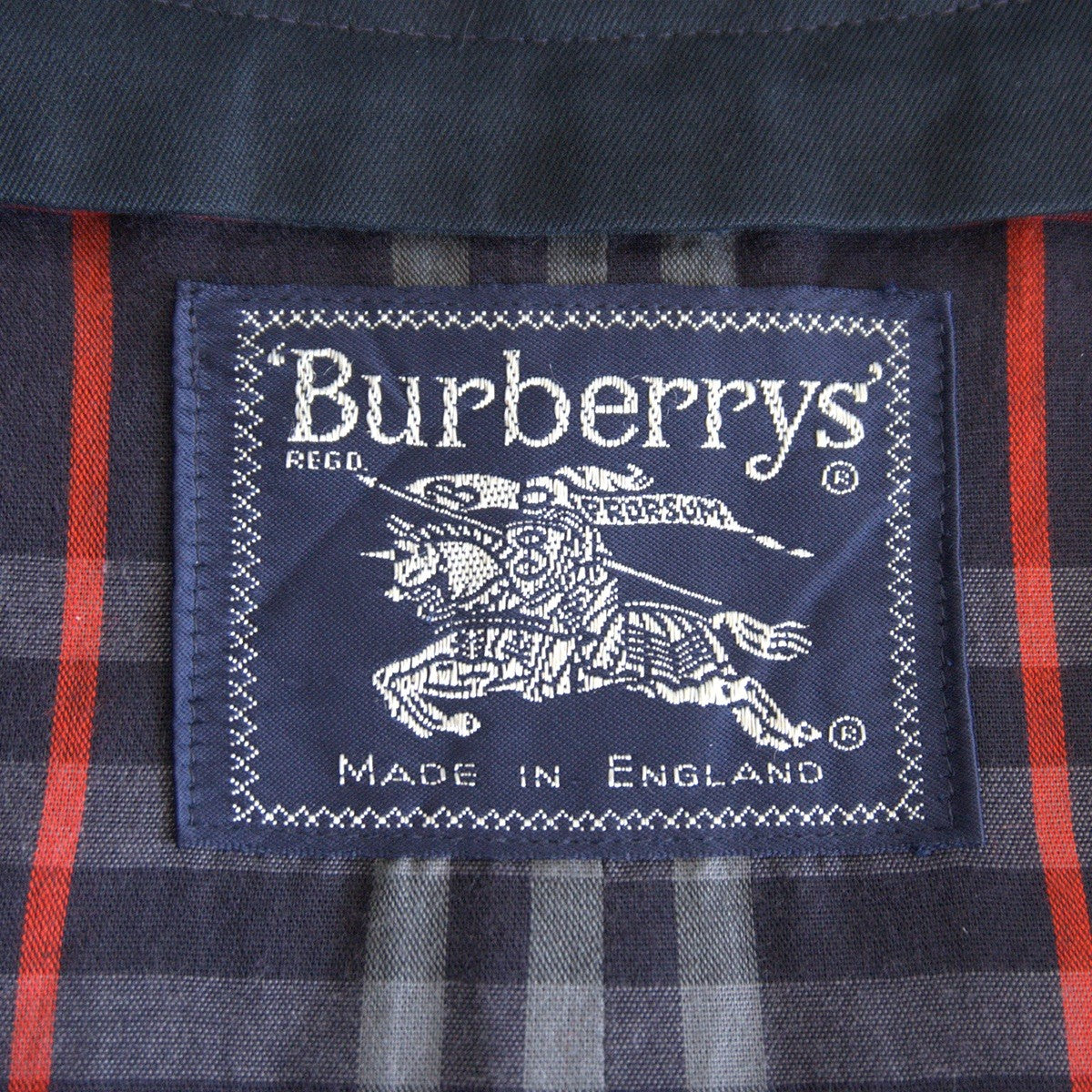 BURBERRYS 80S Short Trench Jacket Blue Size XL