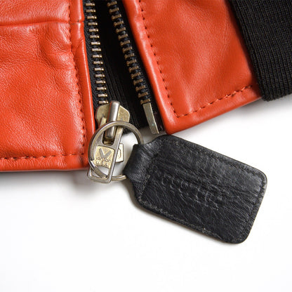 VANSON All-leather varsity jacket Black Size 38