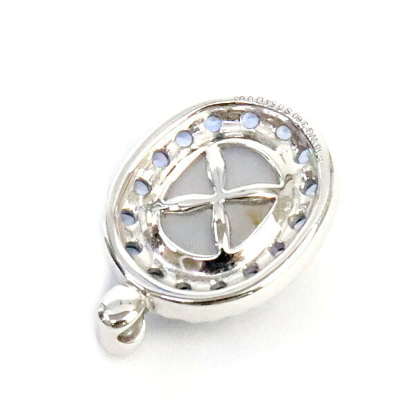 WG S K18WG Star Sapphire Diamond Pendant Size ONE SIZE