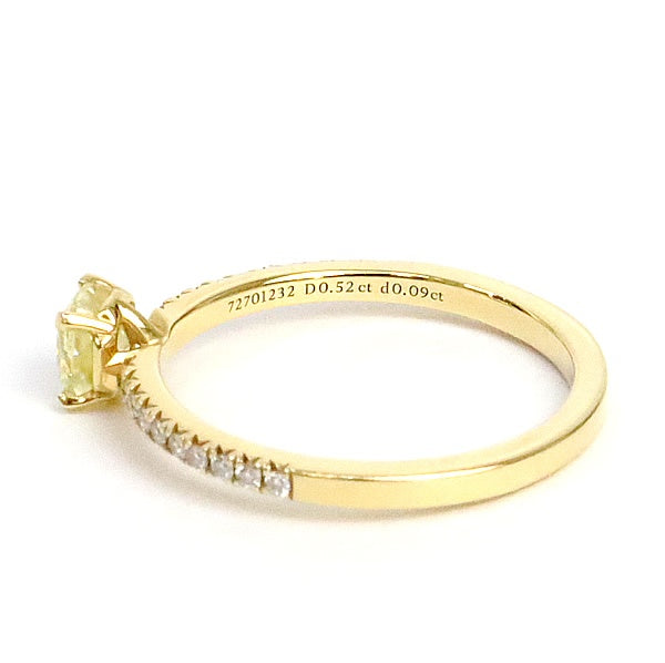 TIFFANY Novo Princess Cut Yellow Ring K18YG Size ONE SIZE