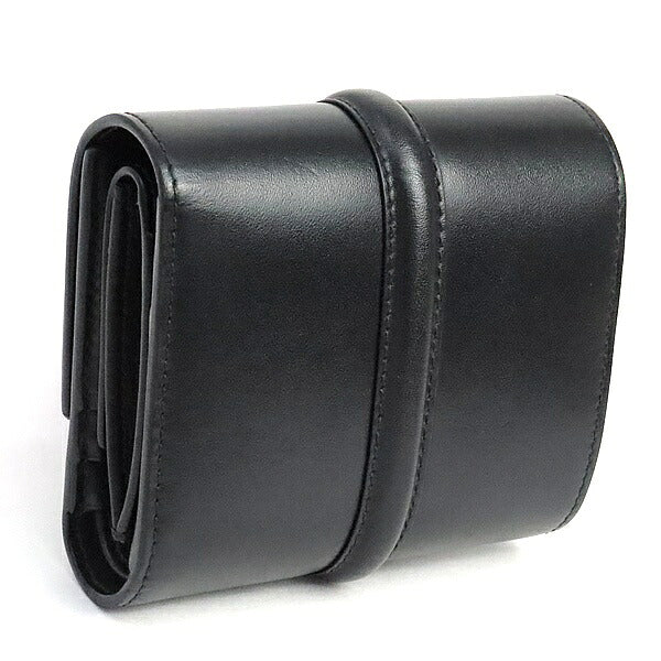 CELINE Small Trifold 16 Wallet Black GHW Size ONE SIZE