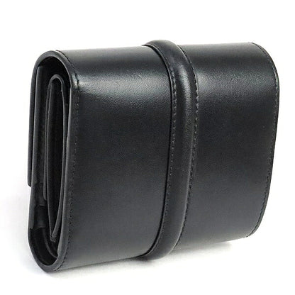 CELINE Small Trifold 16 Wallet Black GHW Size ONE SIZE