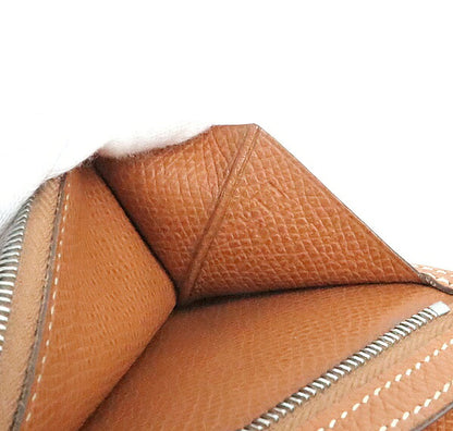 HERMES Bearn Compact Epsom Wallet Cognac Size ONE SIZE