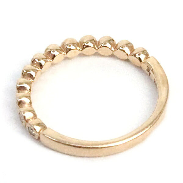 Ponte Vecchio Diamond Marriage Ring K18PG Size 9