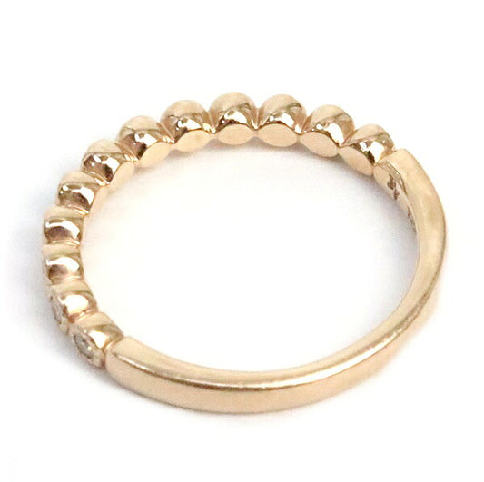 Ponte Vecchio Diamond Marriage Ring K18PG Size 9