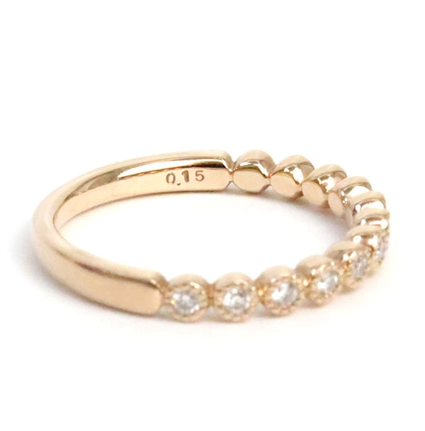 Ponte Vecchio Diamond Marriage Ring K18PG Size 9