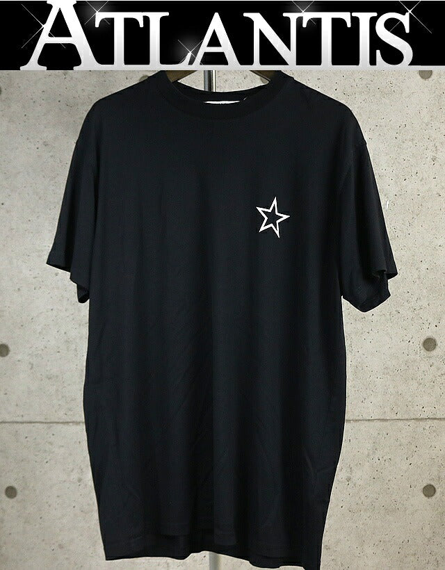 GIVENCHY Star Logo Cotton T-Shirt Black Size XXS