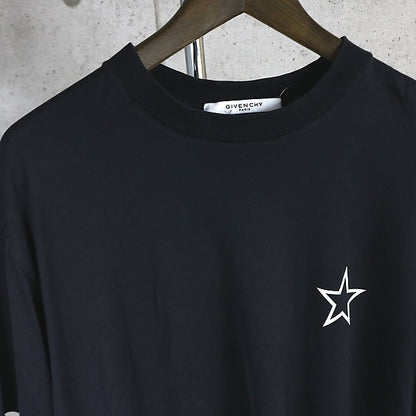 GIVENCHY Star Logo Cotton T-Shirt Black Size XXS