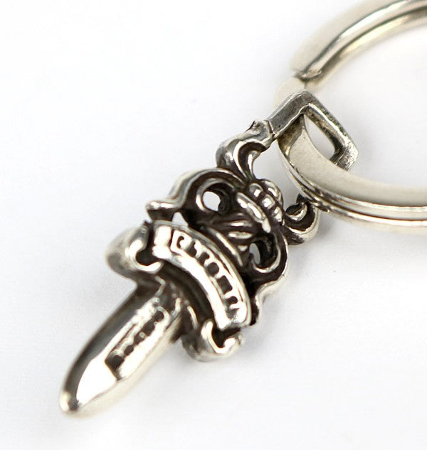 CHROME HEARTS Large Cross Split Keyring Silver Size ONE SIZE