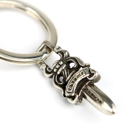 CHROME HEARTS Large Cross Split Keyring Silver Size ONE SIZE