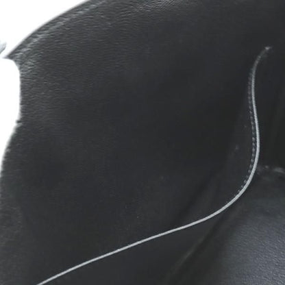 HERMES Birkin 25 Ostrich Black Handbag SVHW Size ONE SIZE
