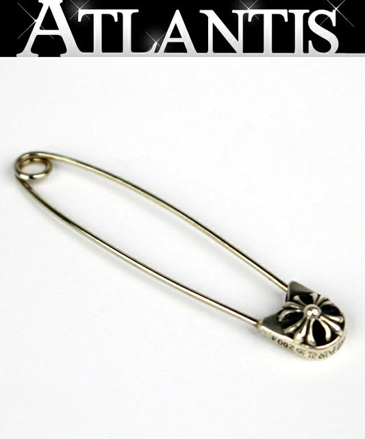 CHROME HEARTS Large Safety Pin Charm Silver Size ONE SIZE