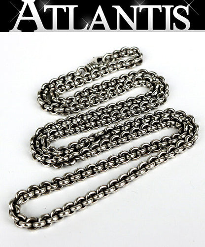 CHROME HEARTS 30" RS Loop Necklace Silver Size ONE SIZE