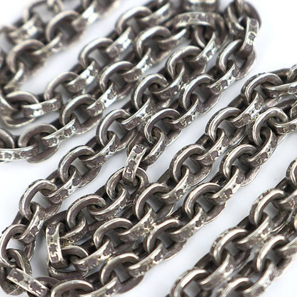 CHROME HEARTS 20" Paper Chain Necklace Silver Size ONE SIZE