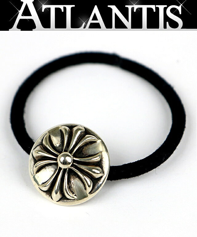 CHROME HEARTS Cross Ball Concho Hair Tie Silver
