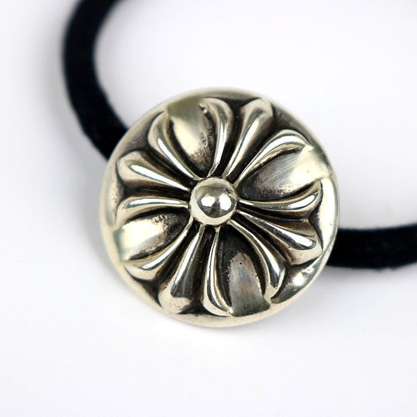 CHROME HEARTS Cross Ball Concho Hair Tie Silver