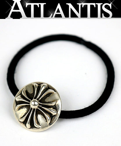 CHROME HEARTS Cross Ball Concho Hair Tie Silver