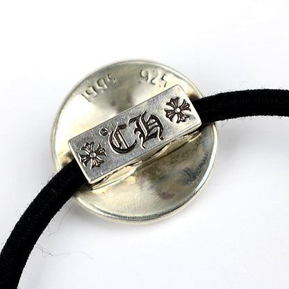 CHROME HEARTS Cross Ball Concho Hair Tie Silver
