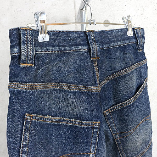 BALENCIAGA 2025 Tape Print Denim Shorts Blue Size S