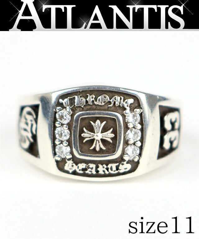 CHROME HEARTS Champion Pave Dia Ring SV925 Size ONE SIZE