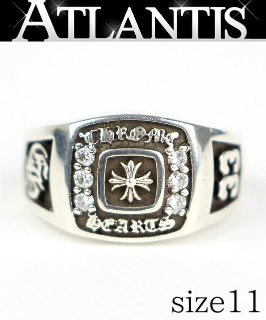 CHROME HEARTS Champion Pave Dia Ring SV925 Size US 6