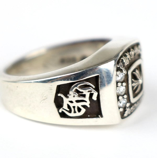 CHROME HEARTS Champion Pave Dia Ring SV925 Size ONE SIZE
