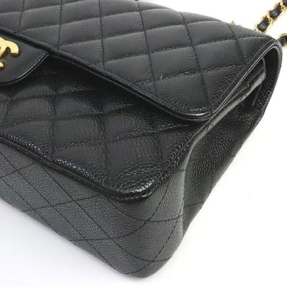 CHANEL Matelasse 25 Double Flap Bag Black Size ONE SIZE