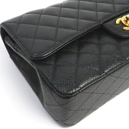 CHANEL Matelasse 25 Double Flap Bag Black Size ONE SIZE