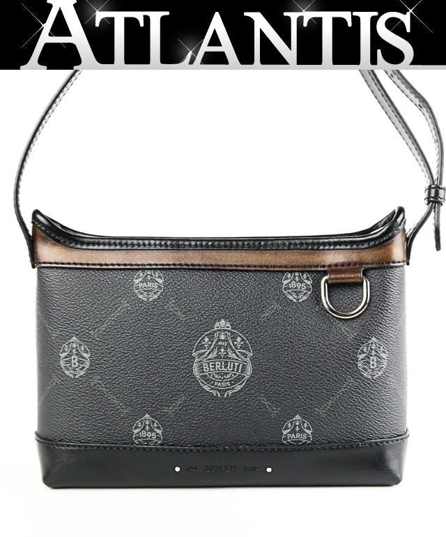 Berluti Escapade Leather Bag Black/Brown Size ONE SIZE