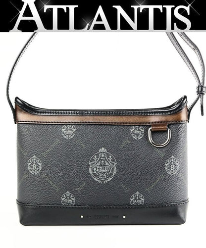 Berluti Escapade Leather Bag Black/Brown Size ONE SIZE
