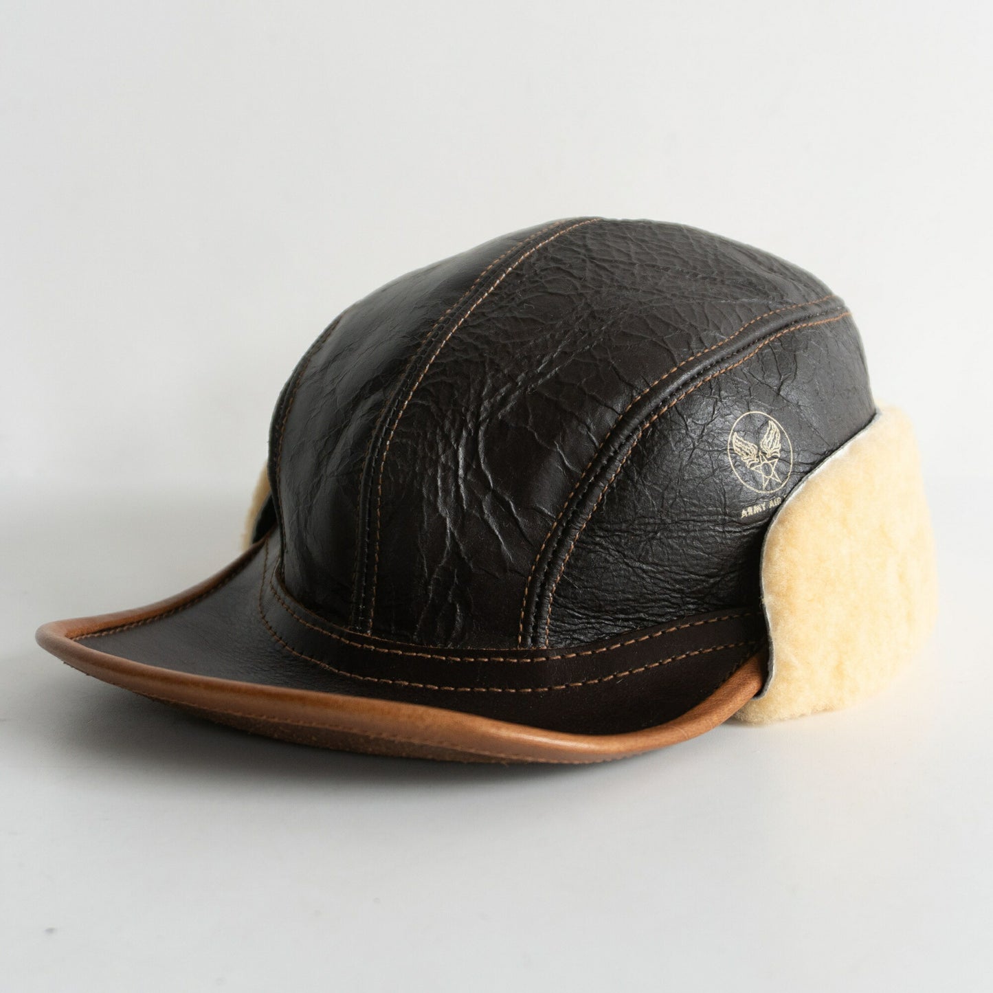 EASTMAN B-2 Shearling Flight Cap Hat Size 7