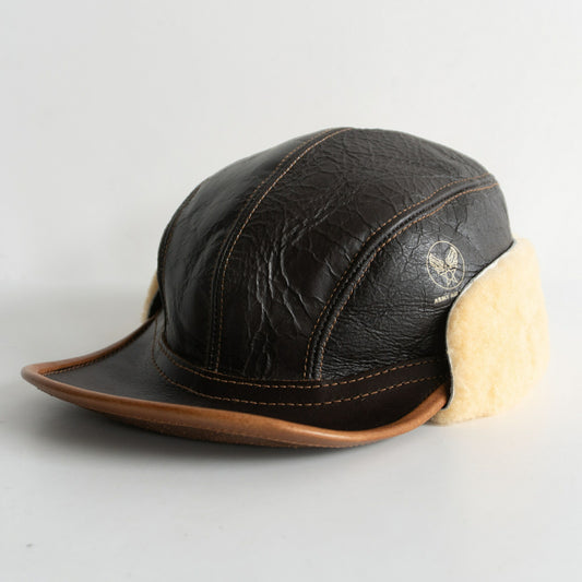 EASTMAN B-2 Shearling Flight Cap Hat Size 7